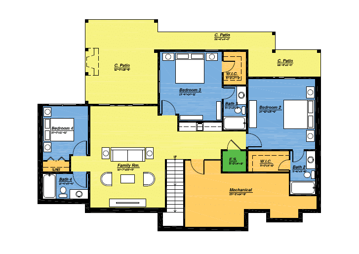 Terrace Level Floor Plan