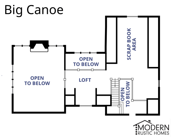 Custom Home upper floor