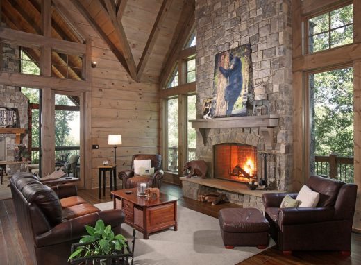 Majestic fireplace , Big Canoe, Georgia