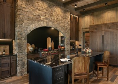 Blue Mist Custom Home Kitchen and Dining of Custom Home in Blairsville Georgia.