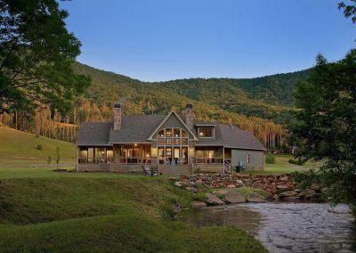 Overlooking a North Georgia trout stream, Hiawassee, Georgia